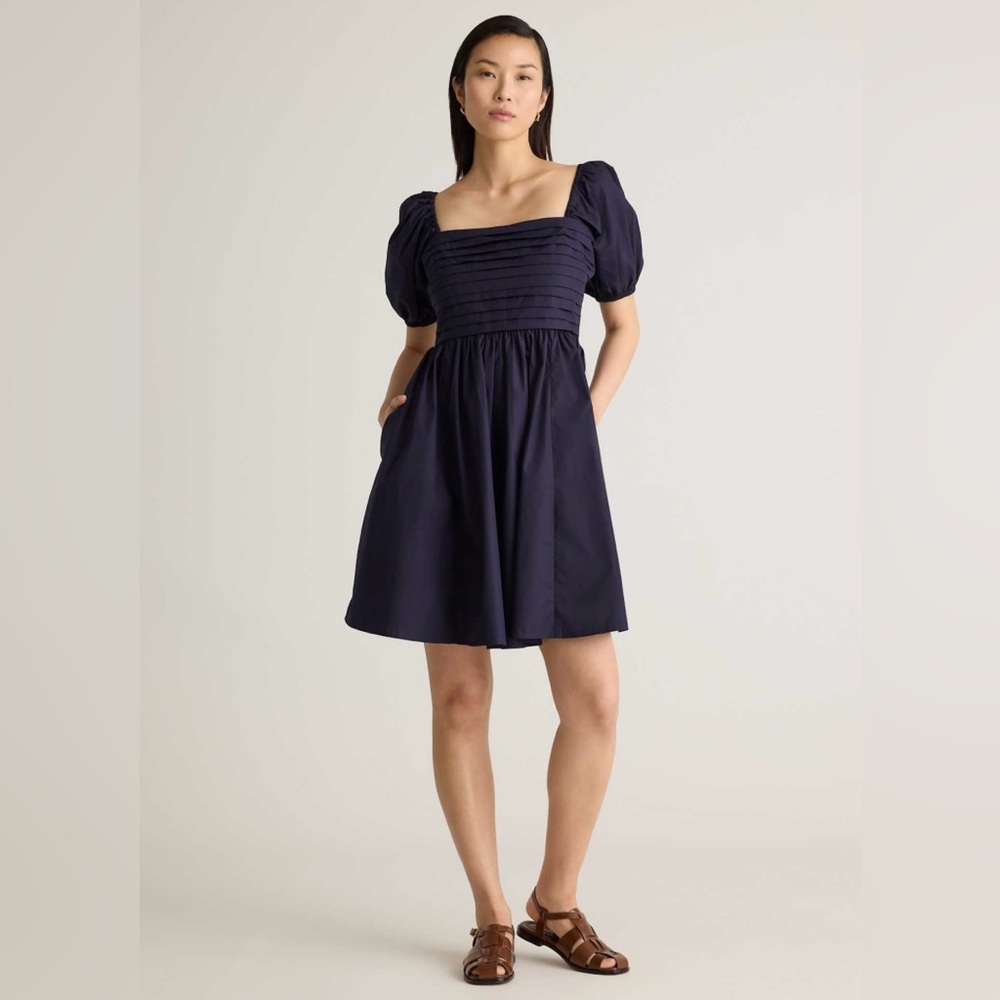 Quince Navy Mini Dress